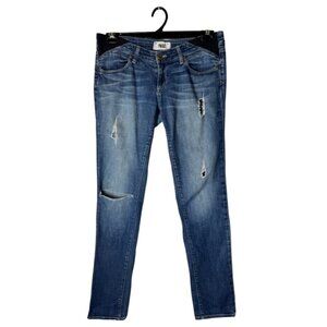 Paige Jeans Women Maternity 26 Blue Deniim‎ Tawni Destruction Jimmy Jimmy Skinny